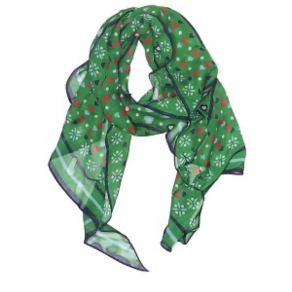 CAbi Accessories - CAbi Green and Red Paisley Scarf